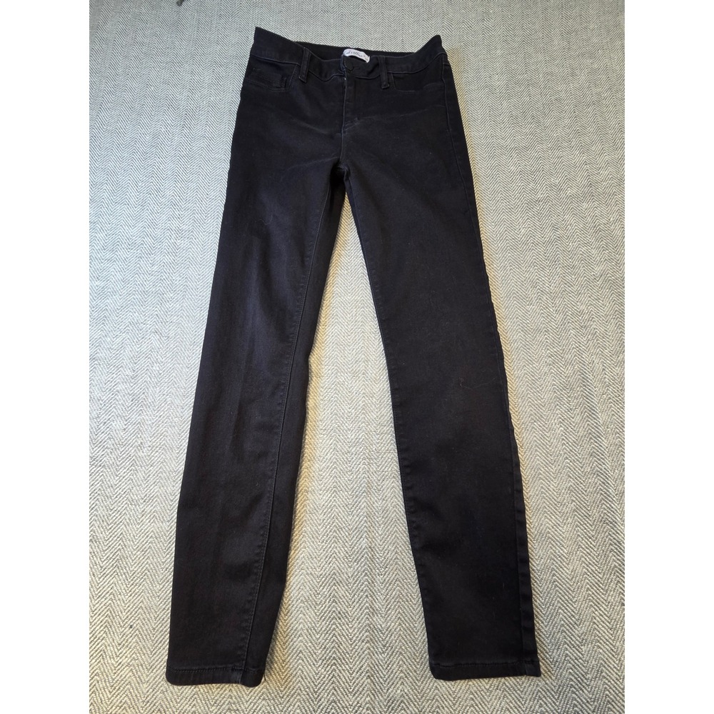Thread & Others Skinny Jeans Womens 11/12 Black Denim Cotton Stretch Mid Rise
